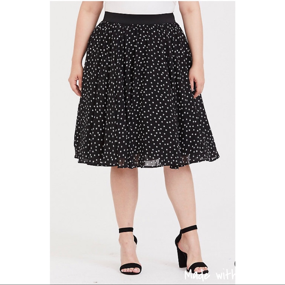 Torrid Chiffon Overlay Tulle Skirt